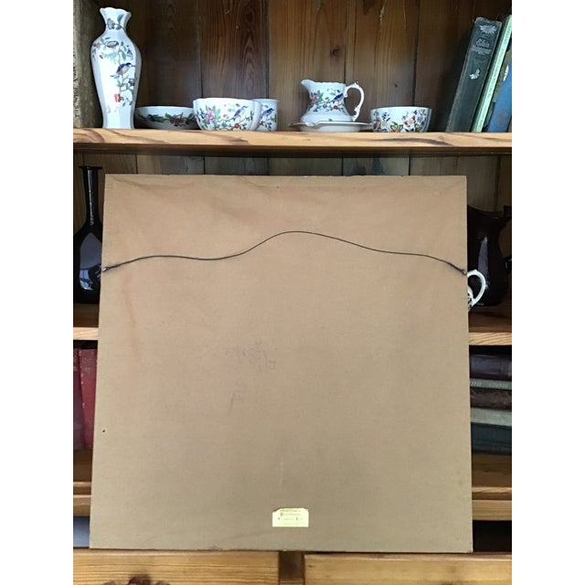 Floral Needlepoint in Bamboo Frame Chairish