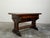 Wood Italian 1800s Walnut Trestle Base Table with Two Drawers and Carved Motifs For Sale - Image 7 of 12
