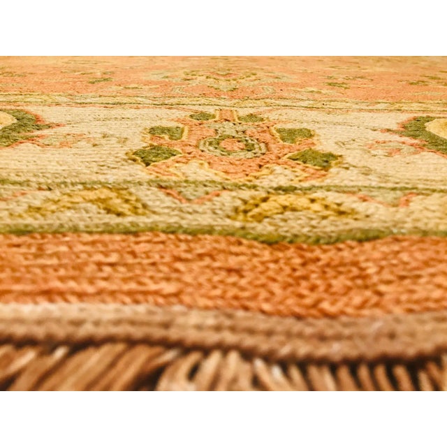 Indian Wool Alfombra Sumac Rug, 1980s For Sale - Image 9 of 13