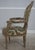 French Pair Vintage French Louis XVI Painted Armchairs For Sale - Image 3 of 18