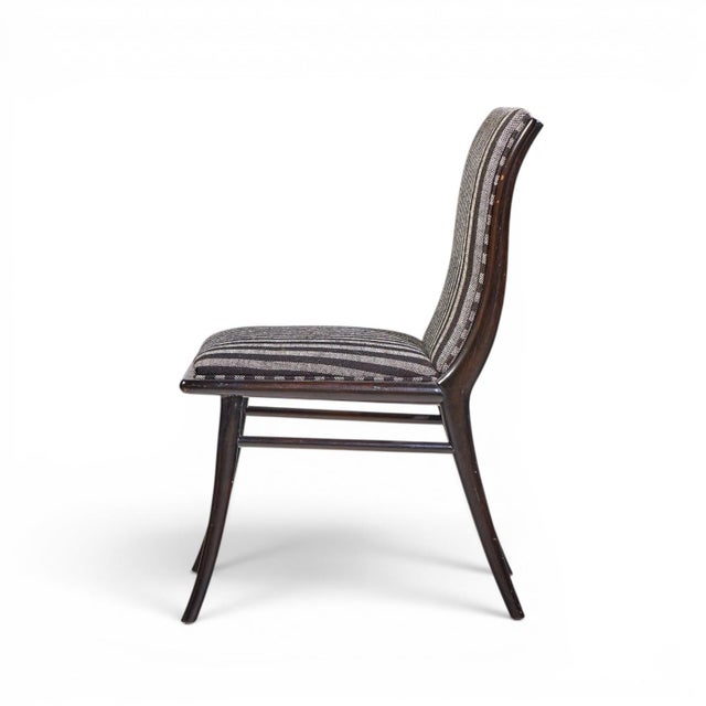 Robsjohn Gibbings for Widdicomb Mid Century Ebonized Walnut Dining Chairs - Set of 6 For Sale - Image 9 of 17