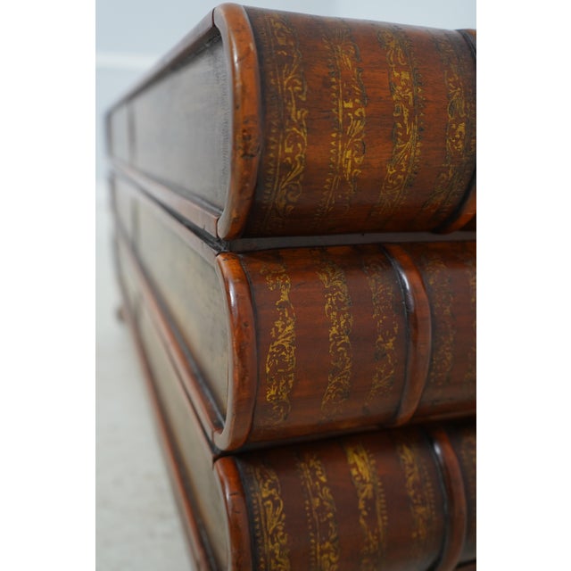 Theodore Alexander Leather Top Bookspline Coffee Table For Sale - Image 15 of 16