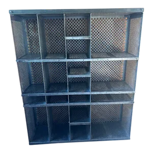1940's French Postal Sorting Cabinet/Cubby/Shelves