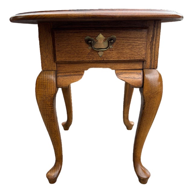 Broyhill Lenoir House Round End Table With Ball-and-Claw Feet For Sale