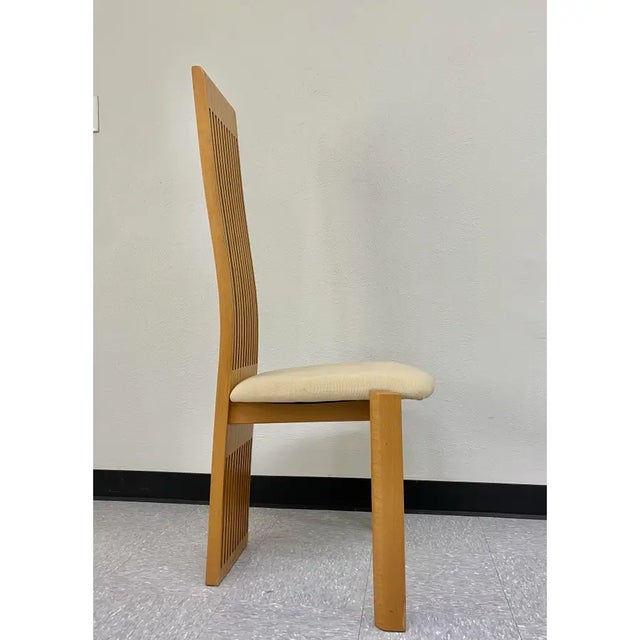 Wood Pietro Costantini Postmodern High Back Dining Chairs, Set of 8 (Italy) For Sale - Image 7 of 18