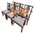 1970s Set of 6 Baker Mahogany Chippendale Dining Chairs For Sale