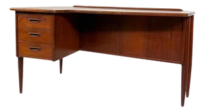 Boomerang Desk A10 attributed to Göran Strand for Lelangs Möbelfabrik, 1960s