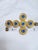 Vintage Alexis Kirk Style Faceted Blue Sunburst Necklace W/ Original Chain Set For Sale - Image 14 of 17