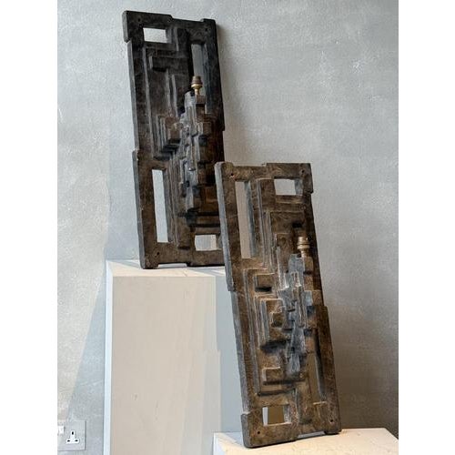 Brutalist Wall Lights, 1970s, Set of 2 For Sale - Image 10 of 10