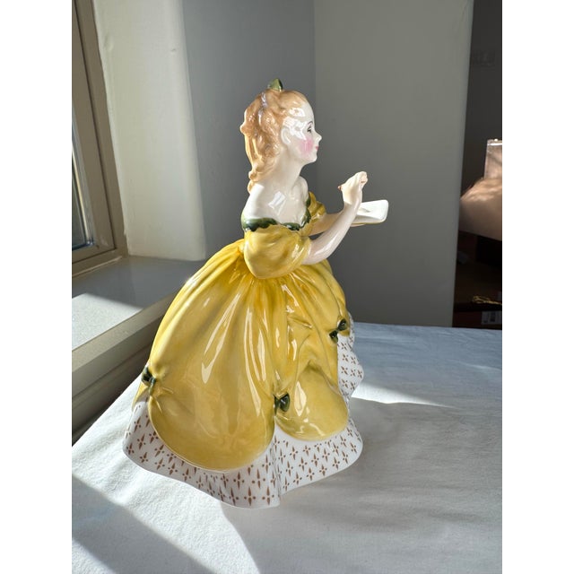 Ceramic Mid 20th Century Royal Doulton Figurine ~ “Ninette” ~ Hn 2379 For Sale - Image 7 of 12
