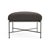 Contemporary Brown Jordan Venetian Ottoman, Mica frame with Fusion Charcoal fabric For Sale - Image 3 of 11