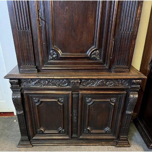 Renaissance Style Cabinet in Walnut For Sale - Image 3 of 7