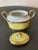 Richard Ginori Italian Contessa Yellow and Gold Porcelain Sugar Bowl With Lid For Sale - Image 10 of 12
