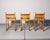Vintage Studio Handcrafted Oak Counter Stools by John M. Toy - Set of 3 For Sale - Image 4 of 15