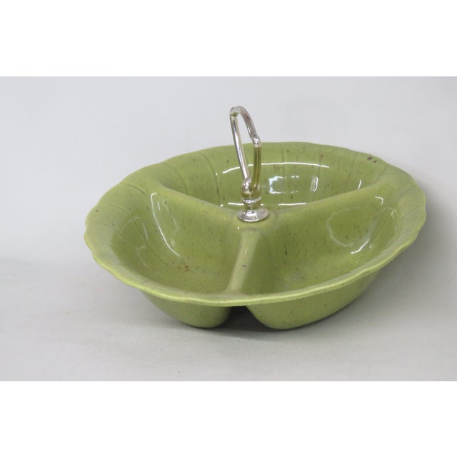 Lane and Co 1960 Van Nuys California 3000 Divided Serving Tray With Handle 4637b For Sale - Image 15 of 16