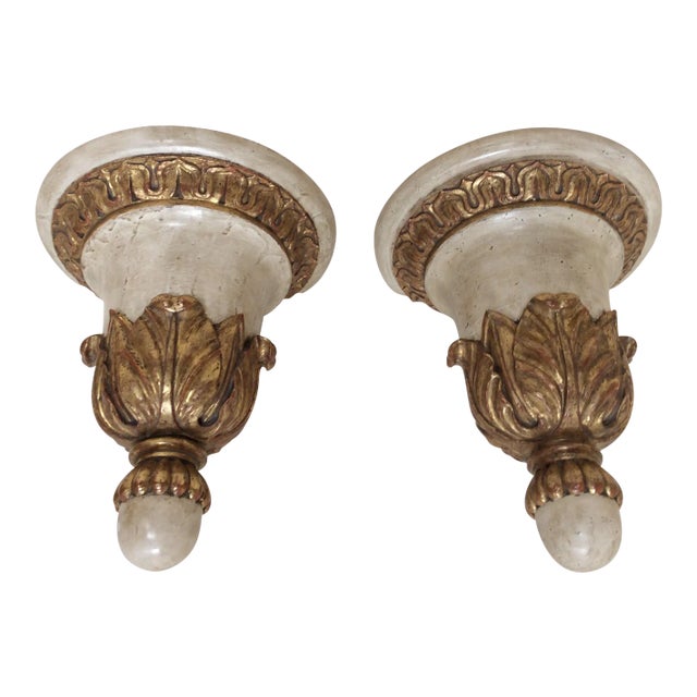 Massive Italian Wall Brackets - A Pair For Sale