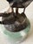 Early 20th Century Art Deco Bronze Statue of Lady Justice Signed by Artist Alois Mayer and Mounted on a Green Marble Base. For Sale - Image 5 of 6