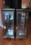 Pair of Vintage Italian Burlwood and Glass Display Cabinets For Sale - Image 4 of 9