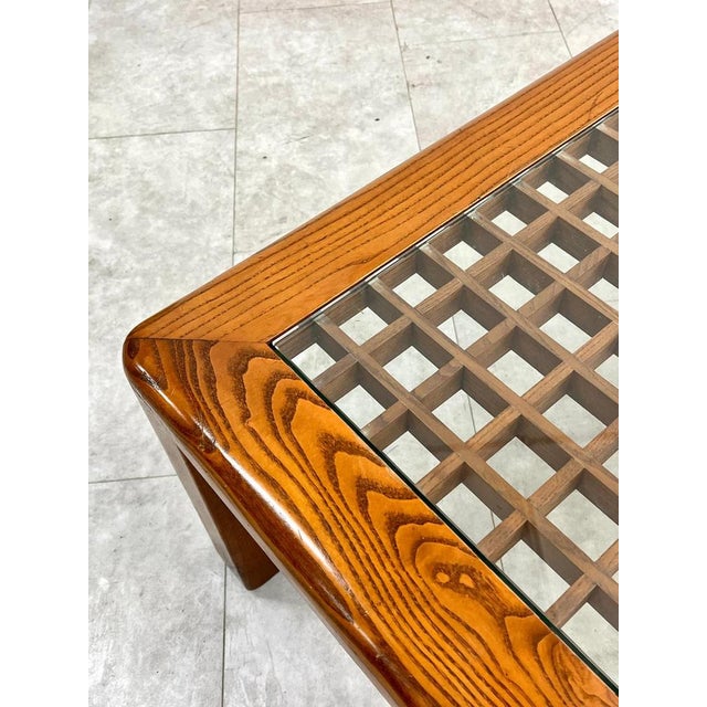 Tan Coffee Table with Chessboard Top, 1970s For Sale - Image 8 of 14