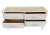 Cream Mid-Century Modern Oyster Lacquered Chest of Drawers X Handles For Sale - Image 8 of 14