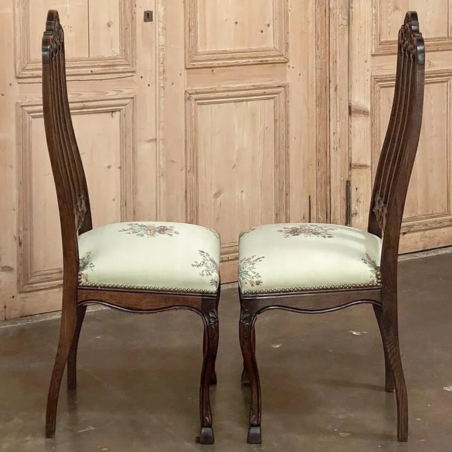 Pair Antique Liegoise Louis Xiv Style Side Chairs For Sale In Dallas - Image 6 of 13