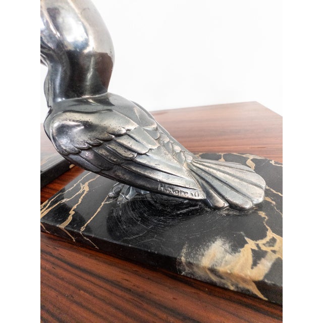 1930s Art Deco Toucan Bookends by François Moreau, 1930s, Set of 2 For Sale - Image 5 of 11