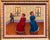Modern Maurice Kish, Dance of the In laws Wedding Scene Judaica Shtetl Oil Painting WPA Jewish Artist For Sale - Image 3 of 5