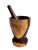 Vintage Cocobolo Wood Mortar and Pestle Set, 2 Pieces For Sale In Miami - Image 6 of 10