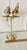 Mid-Century Hollywood Regency Solid Brass Lovebirds on Perch Stand For Sale - Image 9 of 16