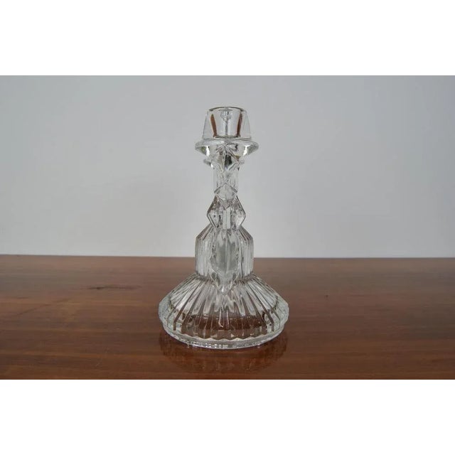 1960s Mid-Century Glass Candlesticks Holder, 1960s For Sale - Image 5 of 11
