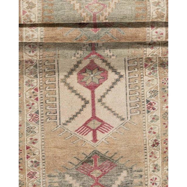 1940s Vintage Turkish Oushak Runner 2'9 X 16'8 For Sale In New York - Image 6 of 7