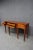 Wood Maitland-Smith Mahogany Inlaid Console Table With Six Drawers and Brass Paw Feet For Sale - Image 7 of 15