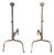 Cast Iron Andirons, France, 1960, Set of 2 For Sale