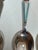 Mid 20th Century Vintage Estonian Tallinn 916 Silver & Enamel Bear Spoons — Set of 8 For Sale - Image 5 of 11