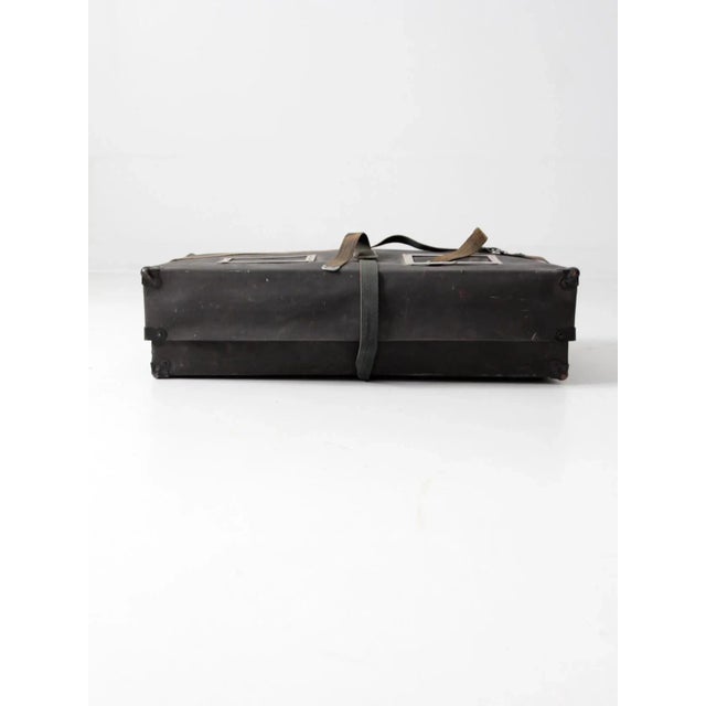 Black Vintage Laundry Mailing Box For Sale - Image 8 of 8