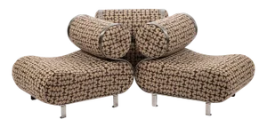 Organic Shape Lounge Chairs, 1970s, Set of 3