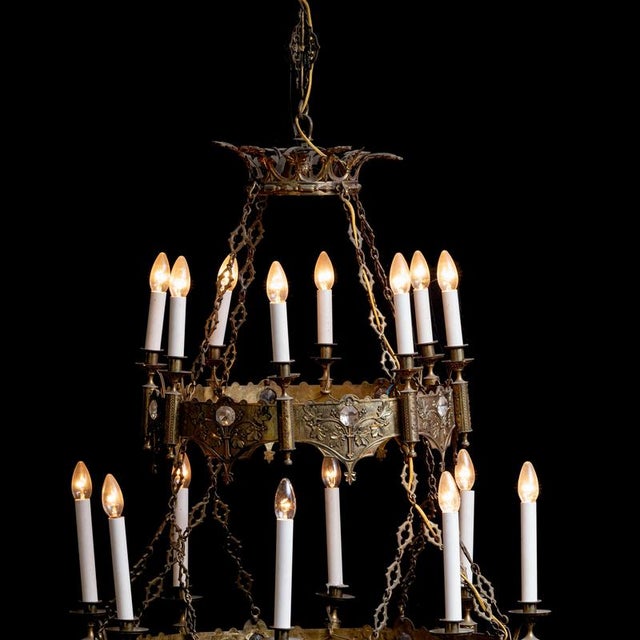 Ceiling Chandelier, Spain, 1870 For Sale - Image 3 of 3