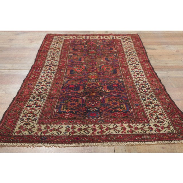 Textile Antique Persian Malayer Rug Runner, 03'04 X 06'02 For Sale - Image 7 of 9