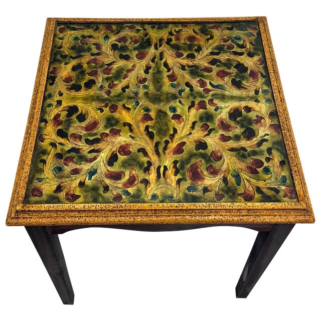 Vintage Italian Painted Side Table For Sale