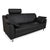 Modern Dark Grey Leather 2-Seater Sofa from Mondo For Sale - Image 3 of 15