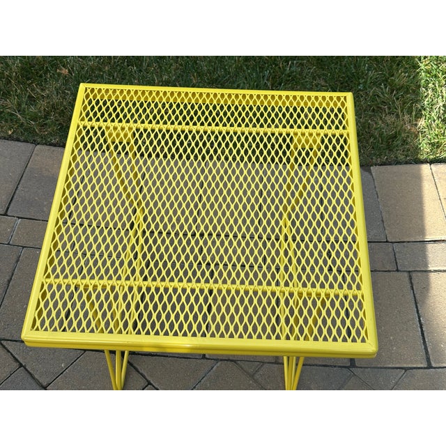 1960s Vintage Homecrest Style Square Side Table For Sale - Image 5 of 10