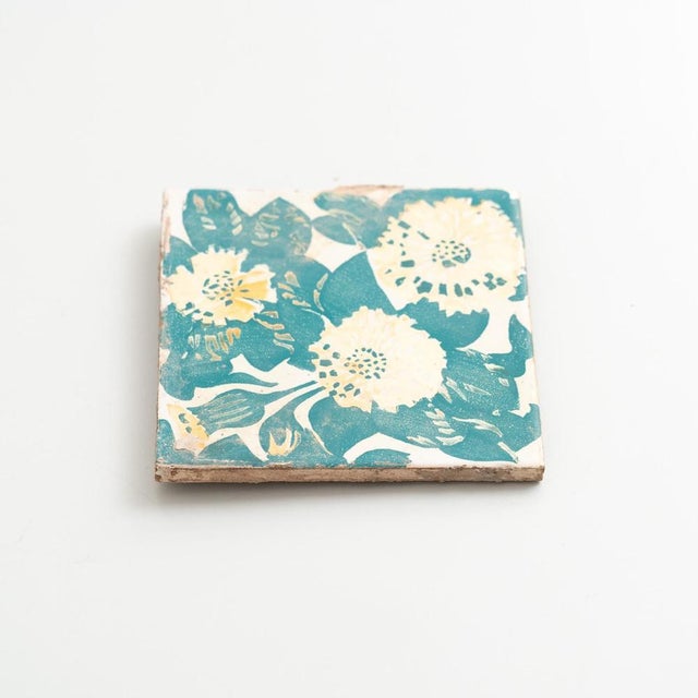 Antoni Gaudí, Decorative Spanish Tile of Casa Vicens, 1888, Ceramic For Sale - Image 3 of 9