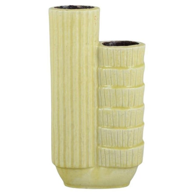 Two-Part Ceramic Vase in Chamotte Clay by Gunnar Nylund for Rörstrand, Sweden For Sale - Image 9 of 9