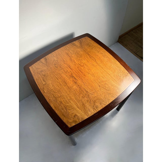 Mid-Century Modern Elegant Edward Wormley Rosewood Dinette / Game Table for Dunbar For Sale - Image 3 of 6