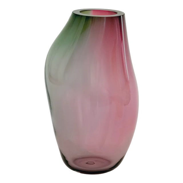 Supernova IV Turmalin Purple Iridescent M Vase by Simone Lueling for Eloa For Sale