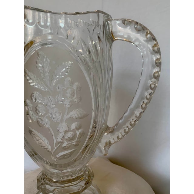 Vintage Zajecar Crystal Pitcher For Sale - Image 4 of 9