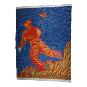 1980s Sandro Chia Untitled #10 Carborundrum Etching on Hand Made Paper