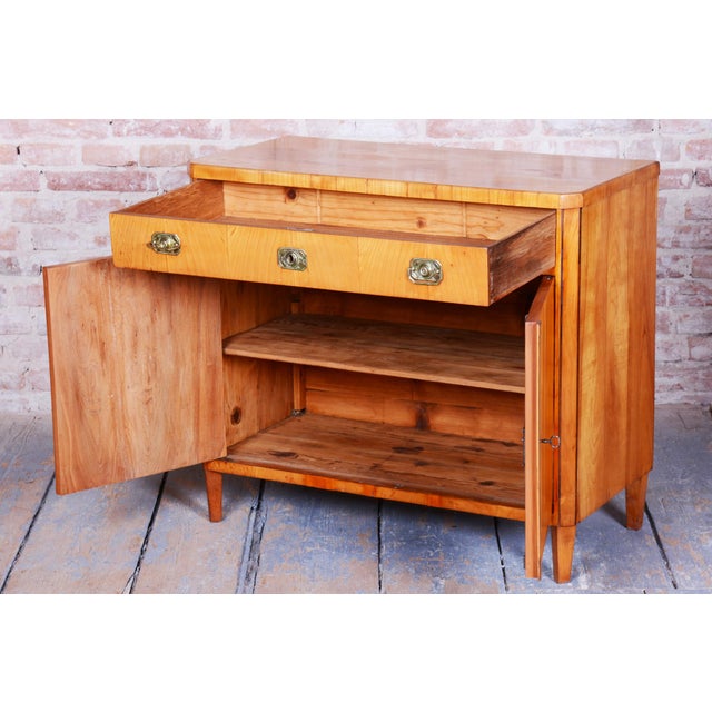 Wood Biedermeier Cabinet in Cherry, Spruce & Ebony, Czech, 1820s For Sale - Image 7 of 17