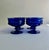 Glass Mid 20th Century Set of 4 Colony Glass Co. Crown Cobalt Blue Pedestal Dishes For Sale - Image 7 of 16