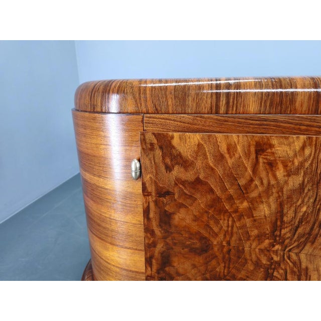 Art Deco Walnut Sideboard, Czechoslovakia, 1930s For Sale - Image 15 of 18